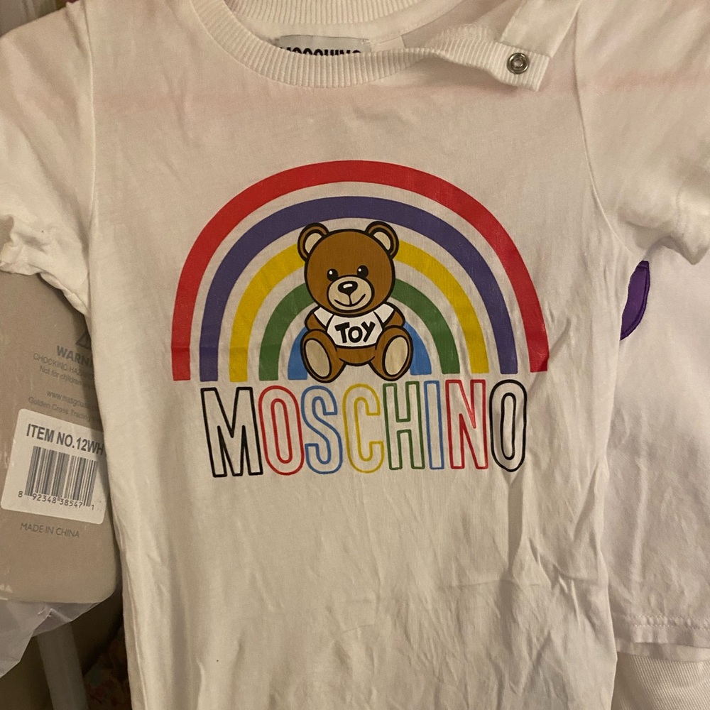 Baby girl 9-12 M Moschino romper